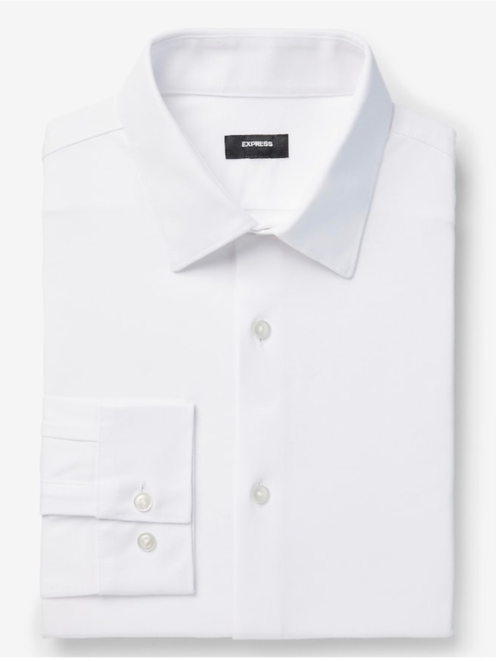 Express 1MX Modern Tech Dress Shirt White Men’s Small